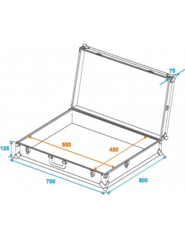ROADINGER Universal Case FOAM, black,...
