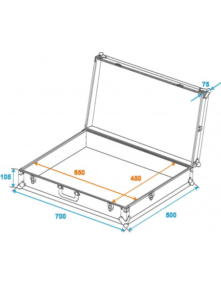 ROADINGER Universal Case FOAM, black, GR-2 black