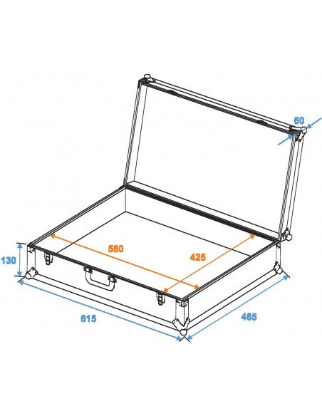 ROADINGER Universal Case FOAM, black, GR-4 black