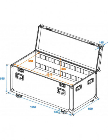 ROADINGER Universal Tour Case 120cm...
