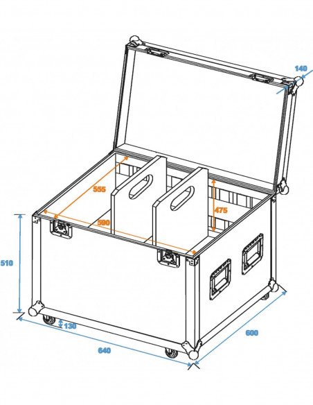 ROADINGER Universal Tour Case 60cm with wheels