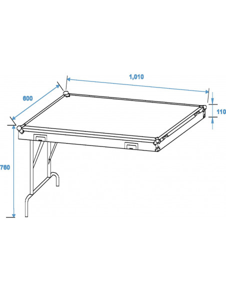 ROADINGER Universal Drawer Case WDS-1 with wheels