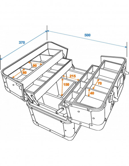 ROADINGER Universal Tray Case AM-1, bk