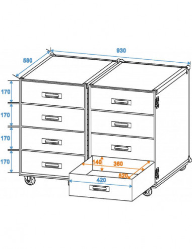 ROADINGER Universal Roadie Case...