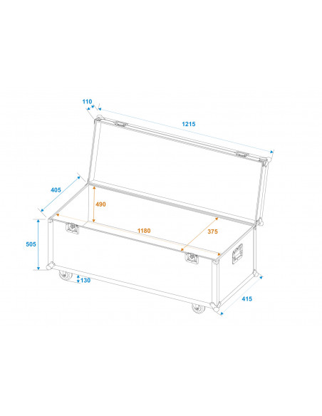ROADINGER Universal Transport Case 120x60cm with wheels