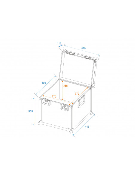 ROADINGER Universal Transport Case heavy 40x40cm