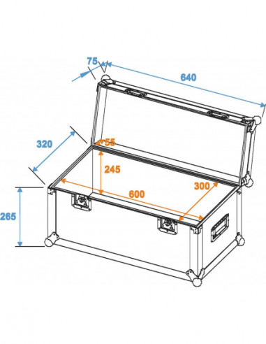 ROADINGER Universal Case Pro 60x30x30cm