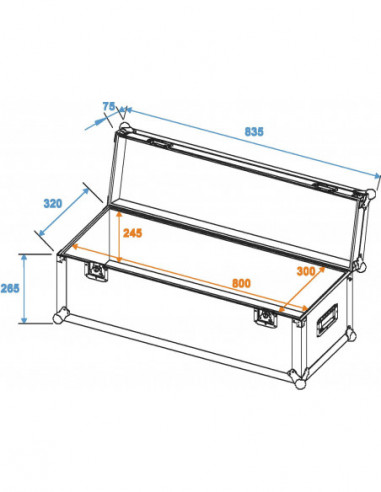 ROADINGER Universal Case Pro 80x30x30cm