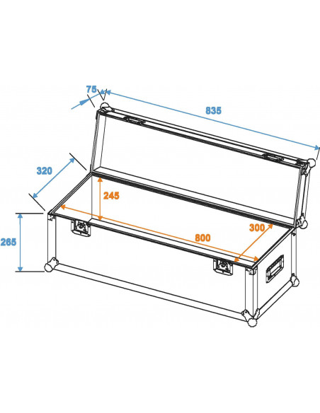 ROADINGER Universal Case Pro 80x30x30cm