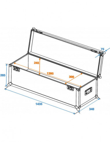ROADINGER Universal Case Pro 140x30x30cm