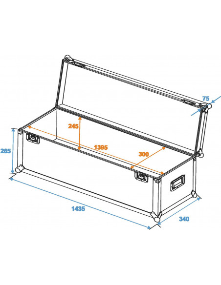 ROADINGER Universal Case Pro 140x30x30cm