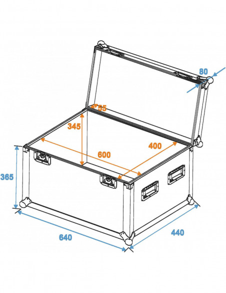 ROADINGER Universal Case Pro 60x40x40cm