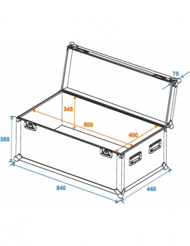 ROADINGER Universal Case Pro 80x40x40cm