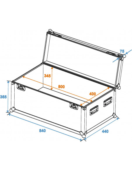 ROADINGER Universal Case Pro 80x40x40cm