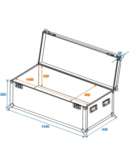 ROADINGER Universal Case Pro 140x40x40cm