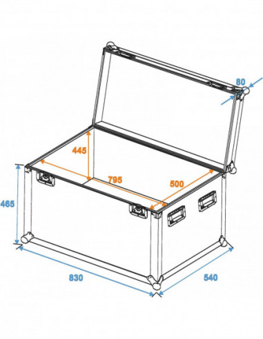 ROADINGER Universal Case Pro 80x50x50cm