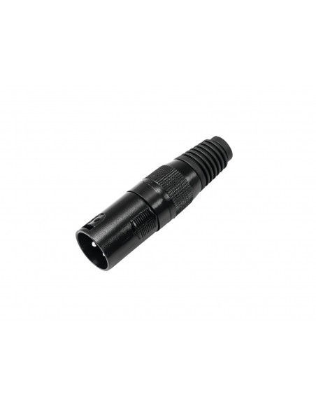 OMNITRONIC XLR plug 3pin black housing 10x
