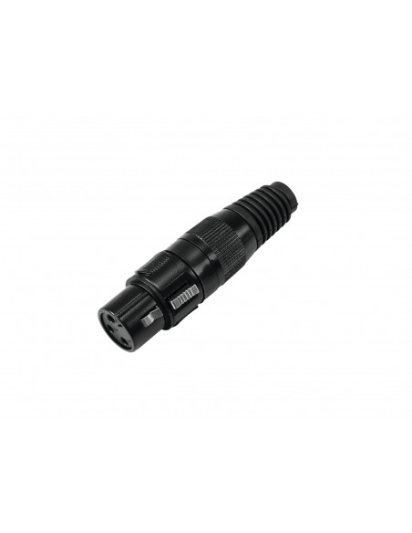 OMNITRONIC XLR socket 3pin black housing 10x