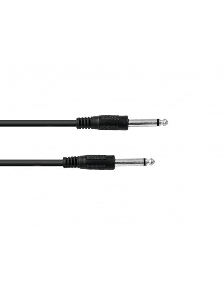 OMNITRONIC Jack cable 6.3 mono 0.5m bk