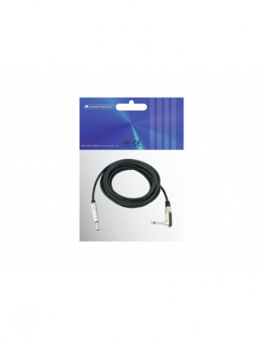 OMNITRONIC Jack cable 6.3 mono 1x 90°...