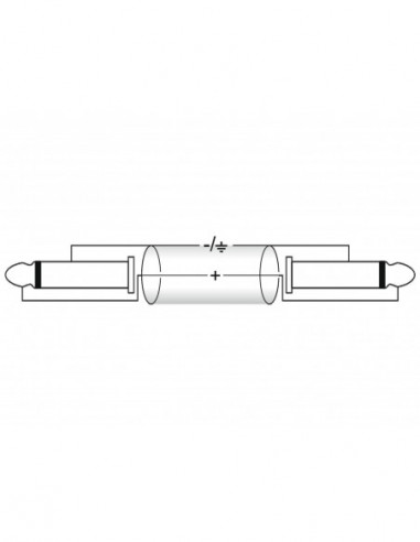 OMNITRONIC Jack cable 6.3 mono 1x 90°...