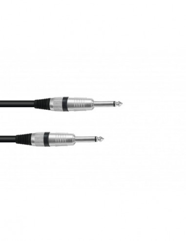 OMNITRONIC Jack cable 6.3 mono 0,5m bk ROAD