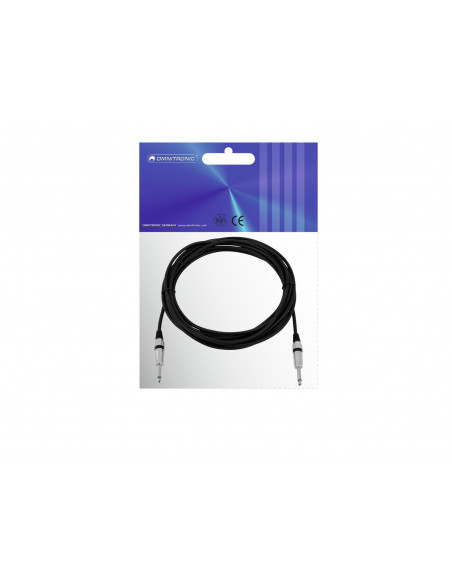 OMNITRONIC Jack cable 6.3 mono 6m bk ROAD