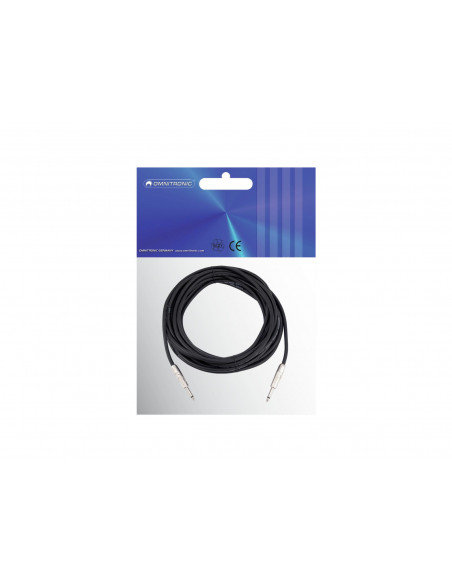 OMNITRONIC Jack cable 6.3 mono 10m bk ROAD