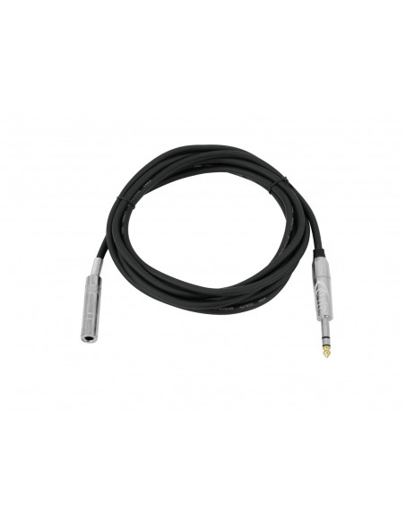 OMNITRONIC Jack extension 6.3 stereo 3m bk