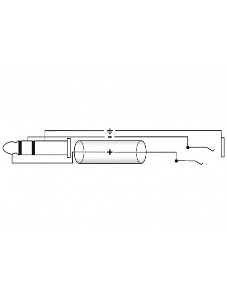 OMNITRONIC Jack extension 6.3 stereo 6m bk