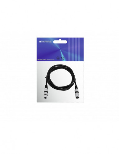 OMNITRONIC XLR cable 3pin 3m bk