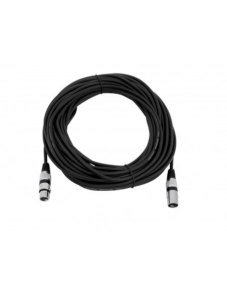 OMNITRONIC XLR cable 3pin 20m bk