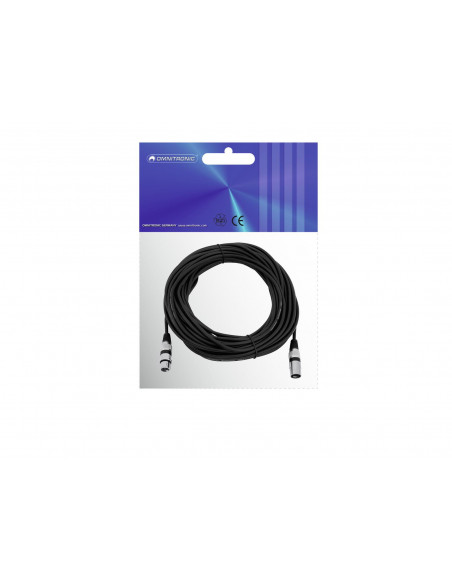 OMNITRONIC XLR cable 3pin 20m bk