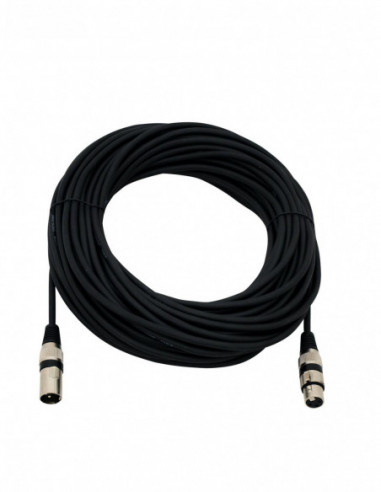 OMNITRONIC XLR cable 3pin 25m bk