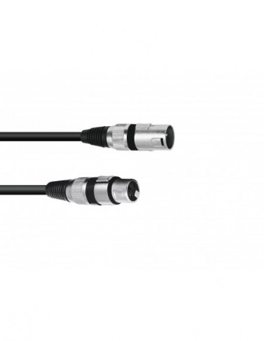 OMNITRONIC XLR cable 3pin 0.2m bk