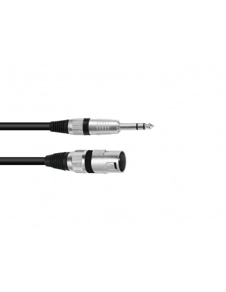 OMNITRONIC Adaptercable XLR(M)/Jack stereo 0.2m bk