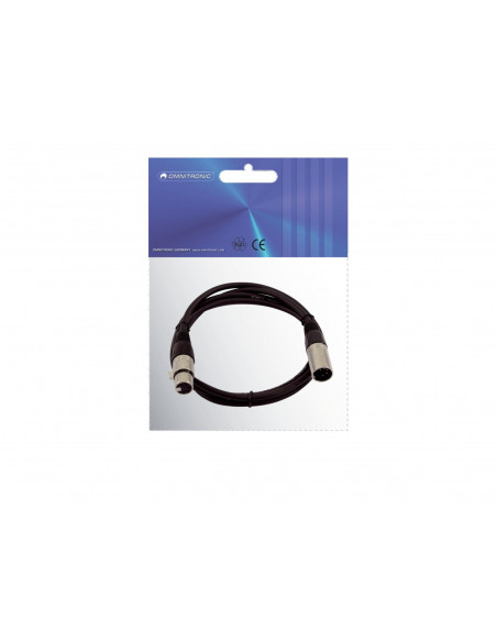 OMNITRONIC XLR cable 5pin 1.5m bk