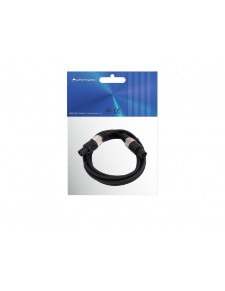 OMNITRONIC Speaker cable Speaker 2x2.5 1.5m bk