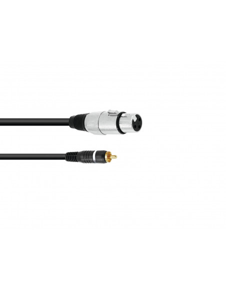 OMNITRONIC Adaptercable RCA/XLR(F) 2m bk