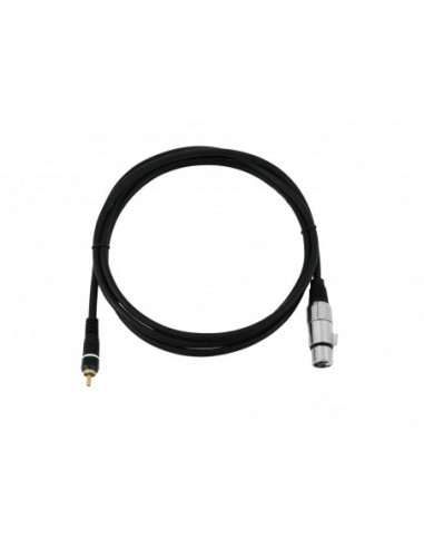 OMNITRONIC Adaptercable RCA/XLR(F) 2m bk