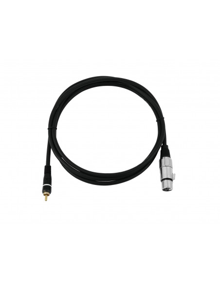 OMNITRONIC Adaptercable RCA/XLR(F) 2m bk