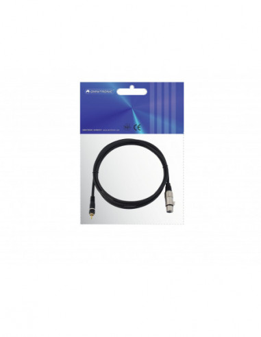 OMNITRONIC Adaptercable RCA/XLR(F) 2m bk