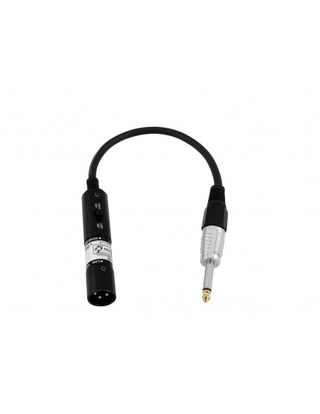 OMNITRONIC Adaptercable XLR(M)/Jack mono 0.3m bk