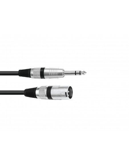 OMNITRONIC Adaptercable XLR(M)/Jack stereo 0.9m bk