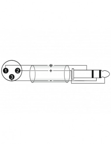 OMNITRONIC Adaptercable XLR(M)/Jack...