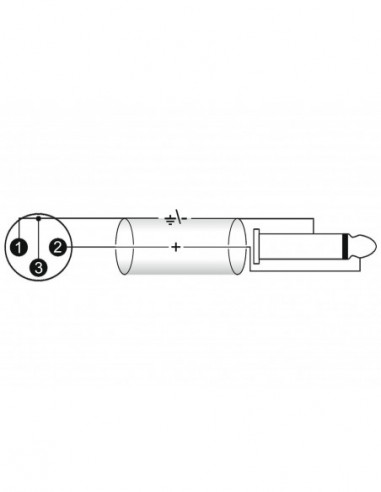 OMNITRONIC Adaptercable XLR(M)/Jack...