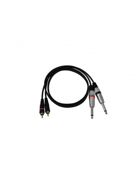 OMNITRONIC Adaptercable 2xJack/2xRCA 1m bk