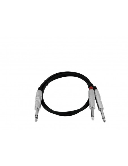 OMNITRONIC Adaptercable Jack/2xJack 3m