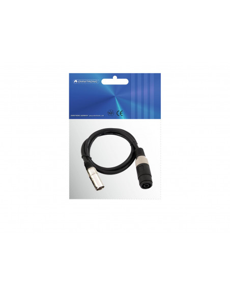OMNITRONIC Adaptercable Speaker(F)/XLR(M) 1m bk