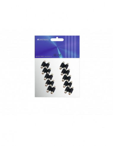 OMNITRONIC Adapter 2xRCA(F)/2xRCA(F) 10x